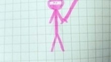 Ninja rosa  disegno