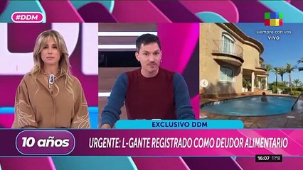 AHORA: L-GANTE INGRESÓ EN EL REGISTRO DE DEUDORES ALIMENTARIOS