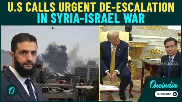 Damascus Bombed, Sweida Burns: U.S. Urges Calm After Israel Strikes Syria’s Military Headquarters