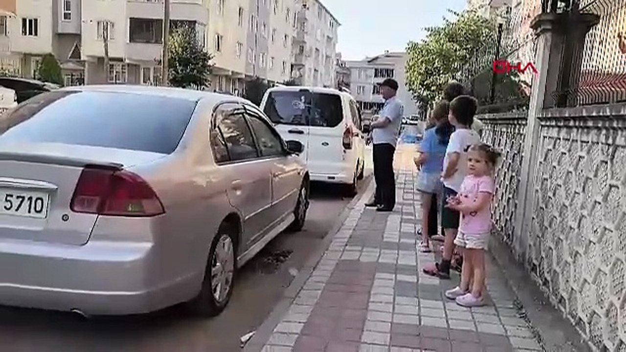 Bursa'da karga operasyonu! Rögarda mahsur kalmış