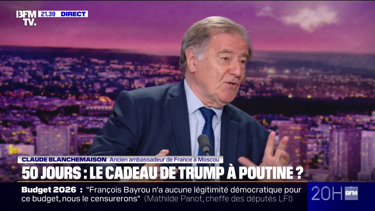 Reconstruction après la guerre en Ukraine: "Tout le monde considère que cela sera le marché du siècle", estime Claude Blanchemaison, ancien ambassadeur de France à Moscou