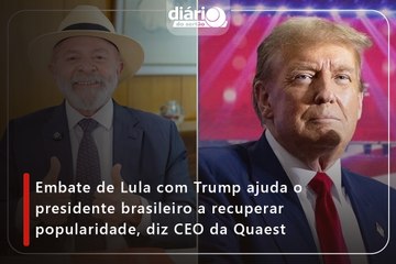 Embate de Lula com Trump ajuda o presidente brasileiro a recuperar popularidade, diz CEO da Quaest