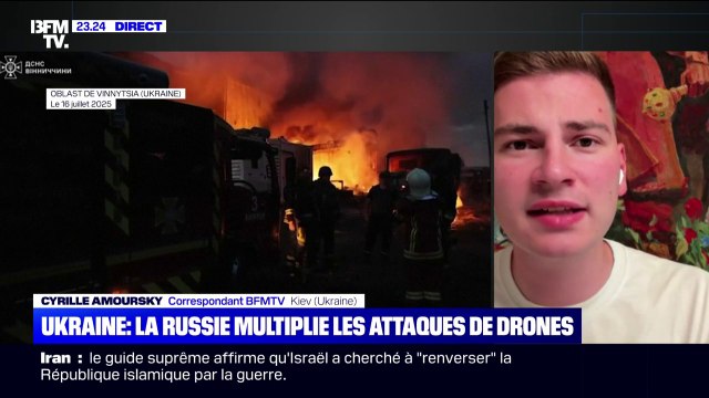 Guerre en Ukraine: une quinzaine de blessés dans une salve de centaines de drones russes