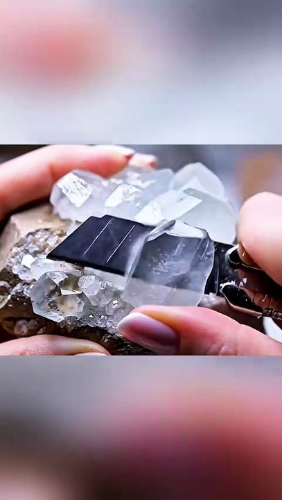 Crystal Cutting ASMR #satisfying #asmrvideo #asmr #oddlysatisfying #veo3