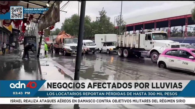 ¡Otra vez el agua! Locatarios de Iztapalapa pierden miles cada año por lluvias e inundaciones