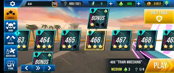 Stunt Car Extreme Level 466 "TRAIN WRECKING"