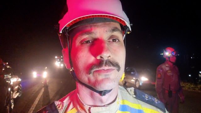 Vítima considerada grave diz tenente do Corpo de Bombeiros em acidente na BR-369 em Cascavel