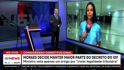 Moraes decide manter maior parte do decreto do IOF