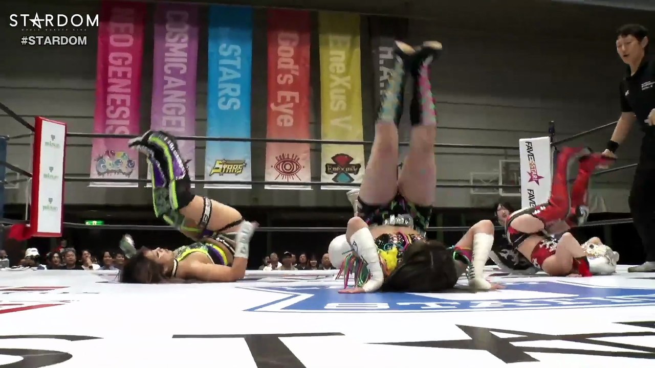 Natsupoi, Saori Anou, Sayaka Kurara vs. Starlight Kid, AZM, Mei Seira (STARDOM 2025.06.25)