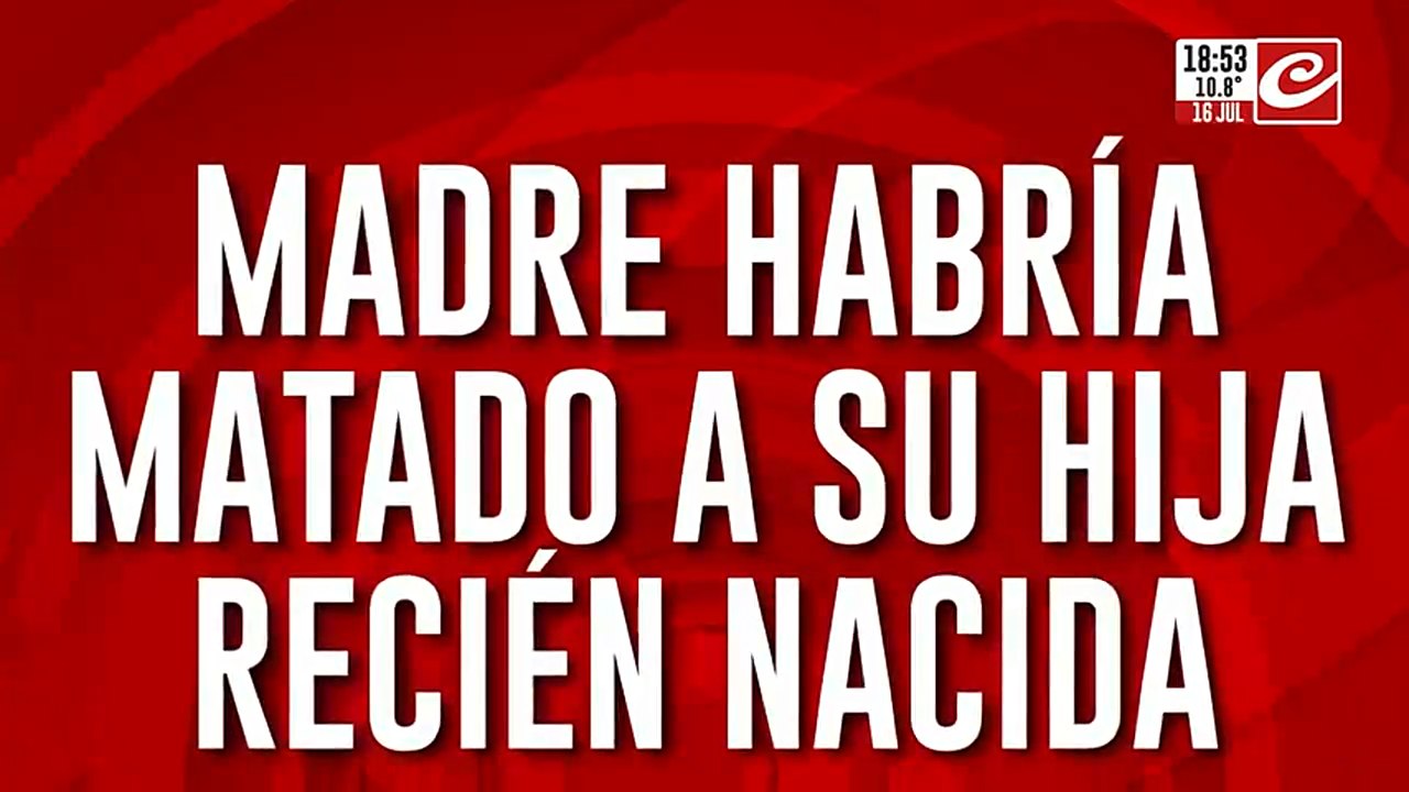 Madre habría matado a su hija recién nacida
