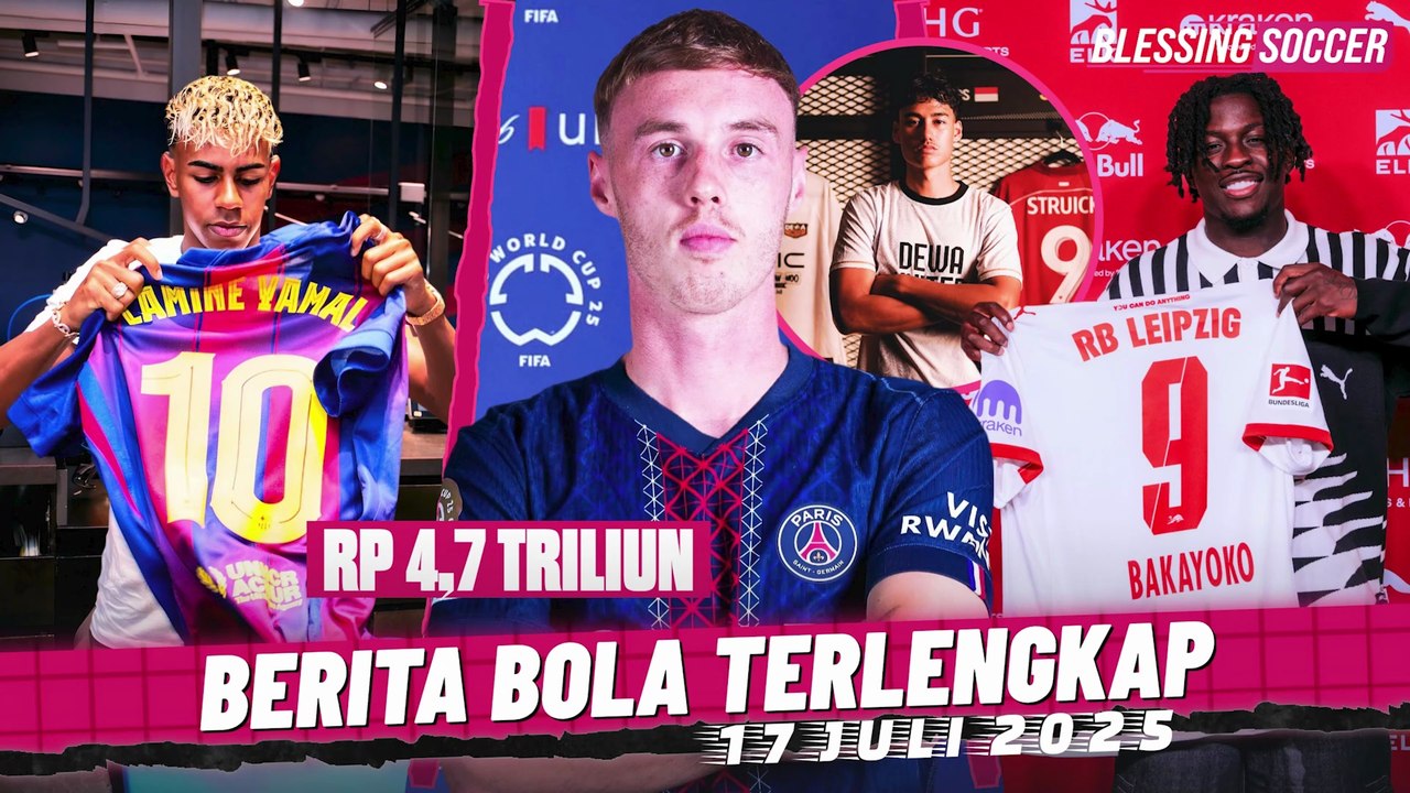 WOW! PSG Tawar Palmer Rp4,7 Triliun 😱 Yamal RESMI Kenakan No. 10 👍Leipzig RESMIKAN Bakayoko