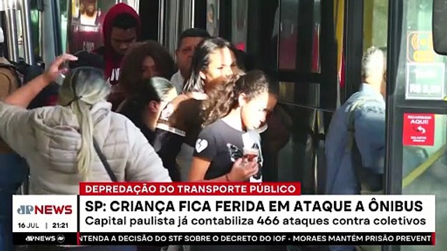Criança fica ferida em ataque a ônibus em São Paulo
