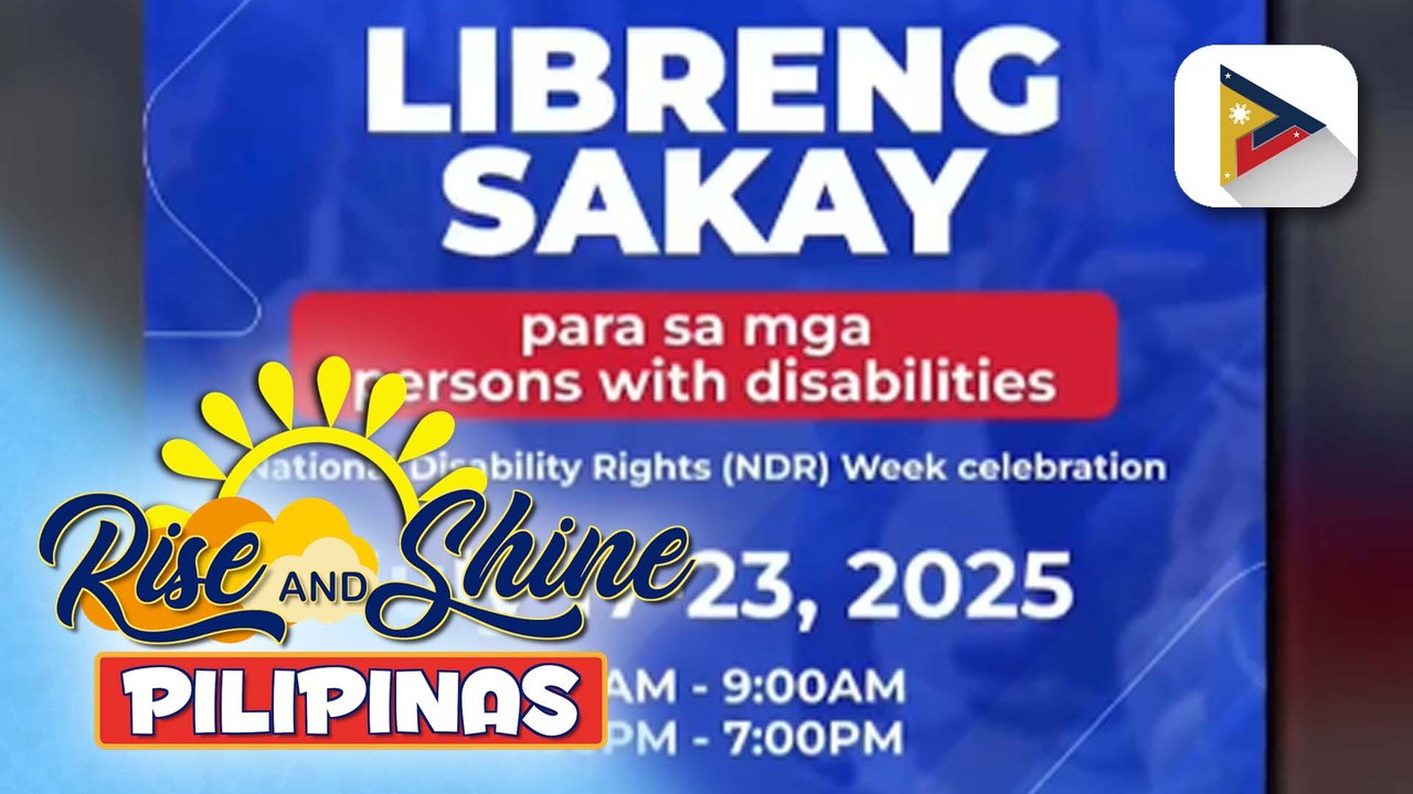 Libreng sakay sa MRT-3 para sa PWDs, epektibo na ngayong araw hanggang July 23 kasabay ng selebrasyon ng Nat’l Disability Right Week