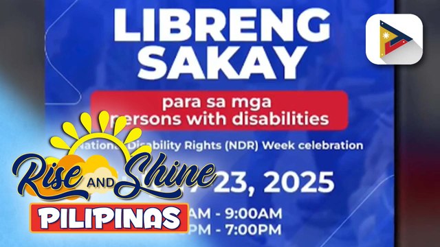 Libreng sakay sa MRT-3 para sa PWDs, epektibo na ngayong araw hanggang July 23 kasabay ng selebrasyon ng Nat’l Disability Right Week