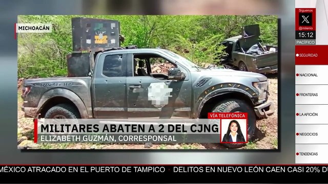 Militares abaten a dos presuntos integrantes del CJNG en Michoacán