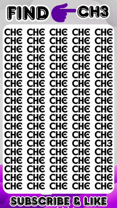 Find The Different Number CH3