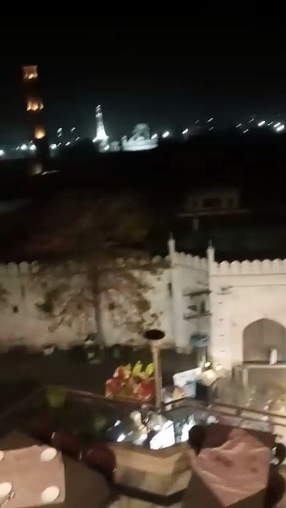 Night view in food street