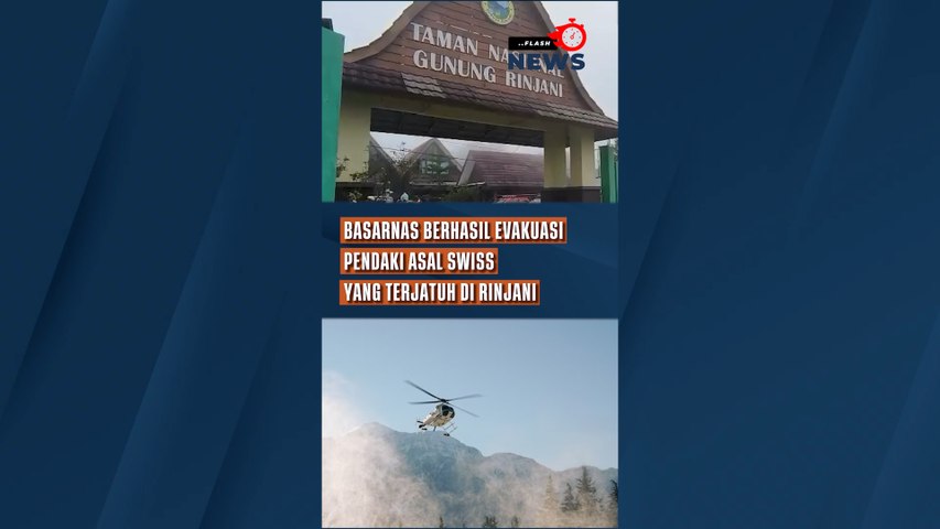 Basarnas Berhasil Evakuasi Pendaki Asal Swiss yang Terjatuh di Rinjani Lewat Udara