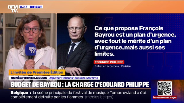 Budget 2026: pour Agnès Firmin-Le Bodo (Horizons), à côté du travailler plus, il va falloir dépenser moins