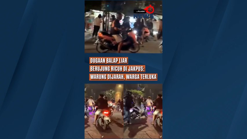 Viral Dugaan Balap Liar Berujung Ricuh di Jakpus: Warung Dijarah, Warga Terluka Kena Sajam
