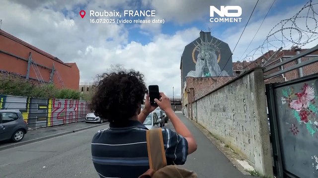 France : une fresque géante pour critiquer les politiques d'immigration de Trump