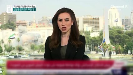이스라엘 이번엔 시리아 공습…생방송 앵커 뒤로 포탄 ‘쾅’