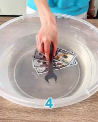 How many dollar bills does it take to hold a wrench 💵