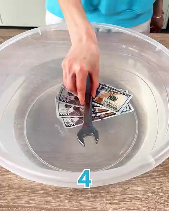 How many dollar bills does it take to hold a wrench 💵