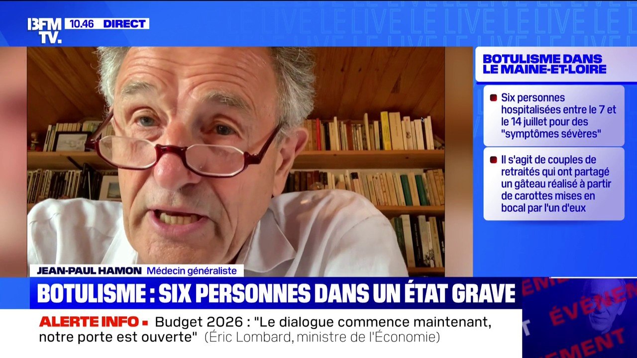 Botulisme: "Si vous n'êtes pas hospitalisé rapidement, il peut y avoir une atteinte des muscles respiratoires", indique le médecin généraliste Jean-Paul Hamon