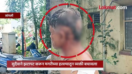 पोहायला गेलेल्यावर १४ फूट लांब मगरीचा हल्ला, थरारक प्रसंगातून असा सुखरूप बचावला