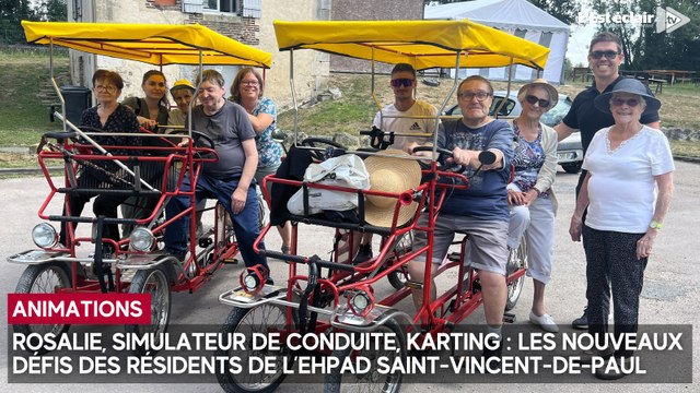 Rosalie, karting : les séniors de l’Ehpad troyen Saint-Vincent-de-Paul se lancent de nouveaux défis