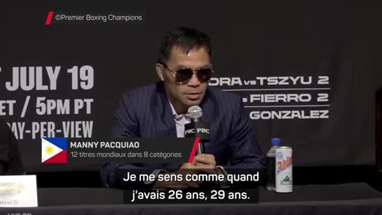 Poids welters - Pacquiao : “Laisser un bon héritage à la boxe et être une source d’inspiration”