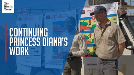 Prince Harry raises landmine awareness in Angola like Diana