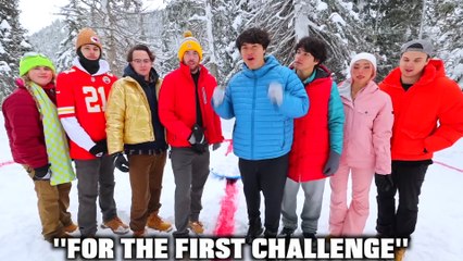 “LAST To Leave SNOW Wins $20,000 ❄️💰 | MrBeast Challenge”