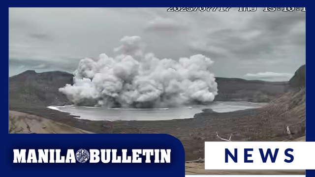 Minor phreatomagmatic eruption occurs at Taal Volcano on July 17