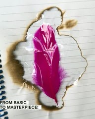 Turning a simple feather into art