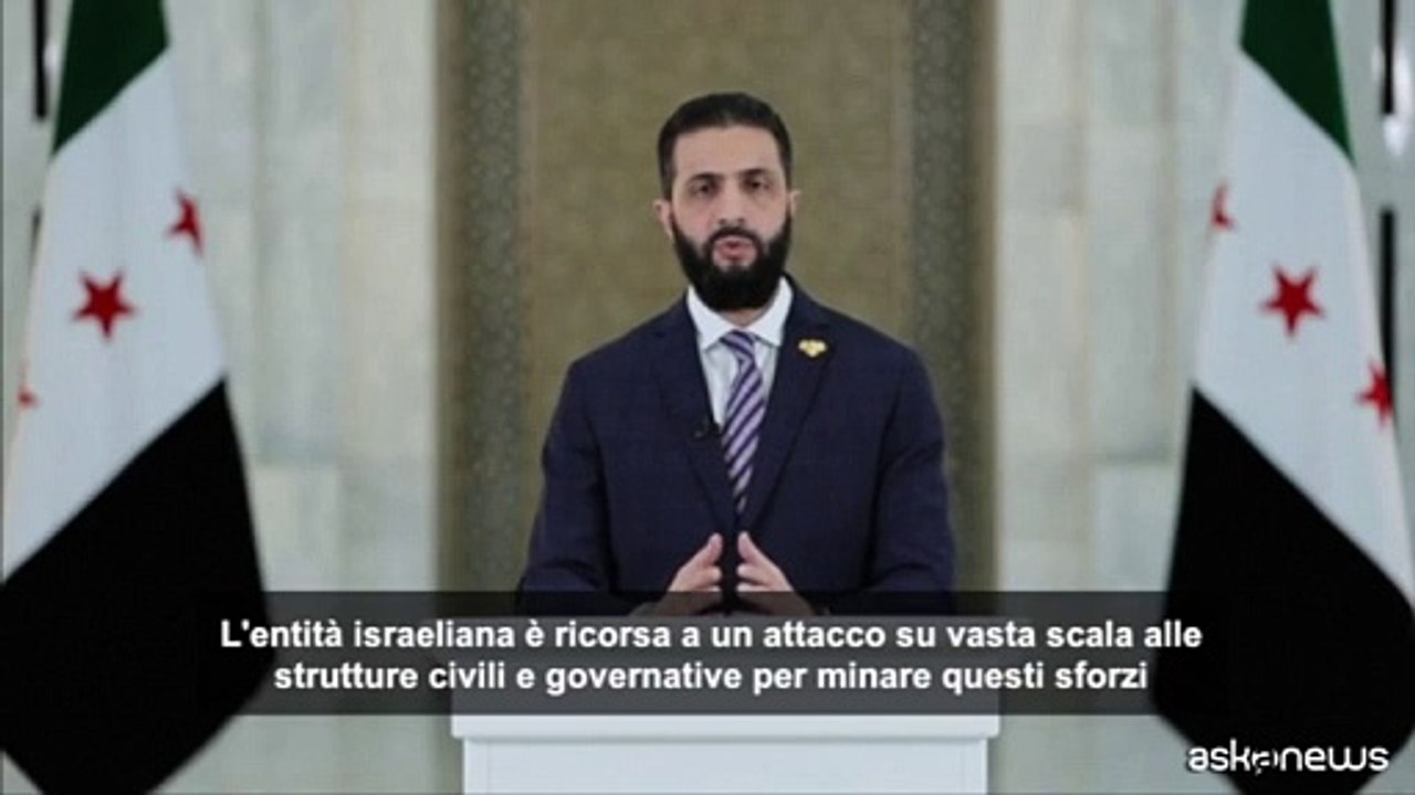 Siria, al-Sharaa: "Proteggeremo i drusi, grazie a Usa per mediare"