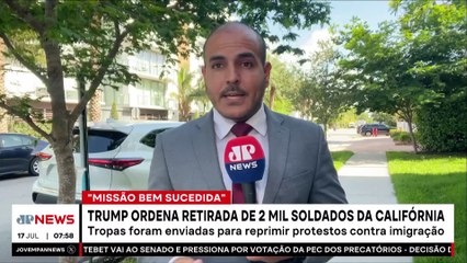 Trump ordena retirada de tropas de Los Angeles após protestos