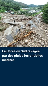 Corée du Sud : le pays ravagé par des pluies torrentielles inédites
