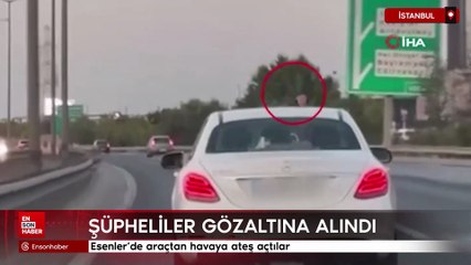 Esenler'de araçtan havaya ateş açtılar