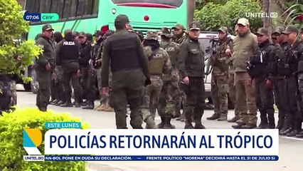 La Policía retornará al trópico de Cochabamba y garantiza el desarrollo de las elecciones