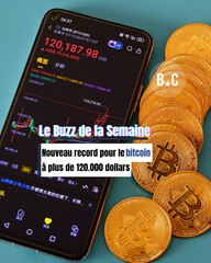 Nouveau record pour le bitcoin à plus de 120.000 dollars