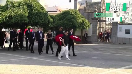 OBSÈQUES DIOGO JOTA - AVEC L'EMOTION ET LES LARMES, SA FEMME, SES FILLES ET LES STARS DE LIVERPOOL