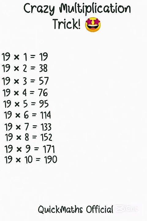 Unlock Fast 19x Calculations with This Hack! #MultiplicationTrick #MathHack #QuickMaths