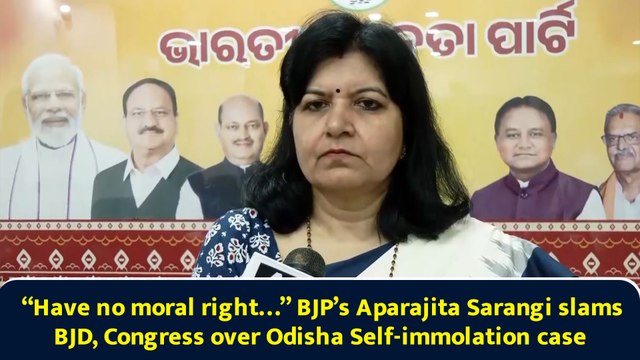 “Have no moral right…” BJP’s Aparajita Sarangi slams BJD, Congress over Odisha Self-immolation case