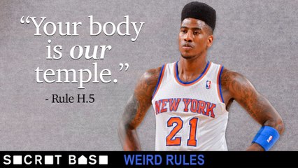This subjectively enforced rule left an NBA player with a bald spot