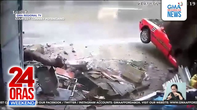 2 malaking bato, bumagsak sa property sa gilid ng Kennon Road; asong nadaganan, buhay ngunit may 1 pang asong nasawi | 24 Oras Weekend