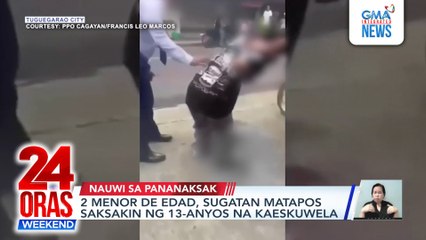 2 menor de edad, sugatan matapos saksakin ng 13-anyos na kaeskuwela | 24 Oras Weekend