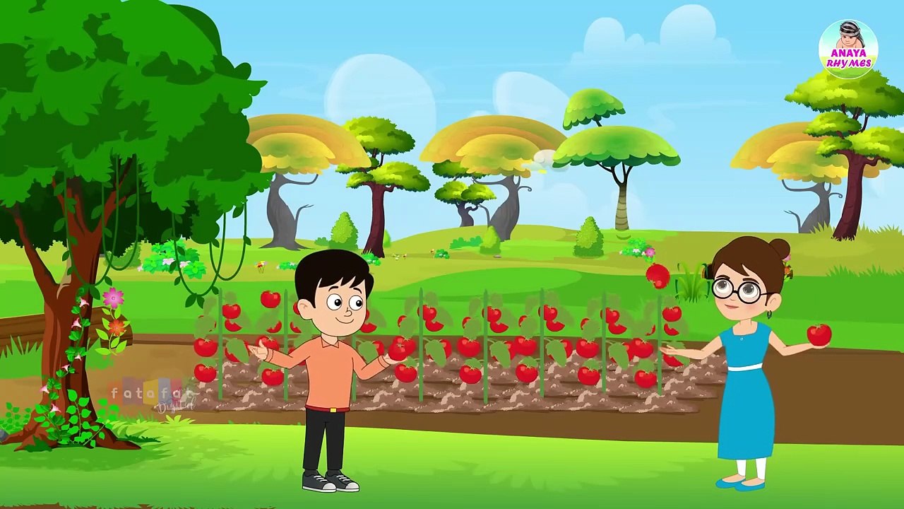 आहा टमाटर - Aaha Tamatar Bade Mazedar - Nursery Rhymes and Kids Song in Hindi  Anaya Rhymes #cartoon