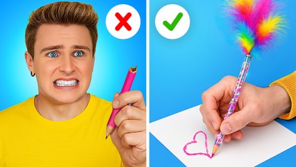 Student vs Teacher battle | Easy school hacks and art ideas
